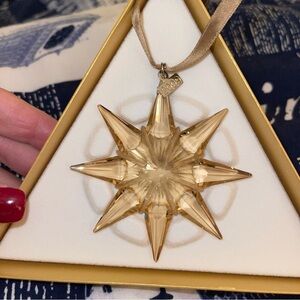 Swarovski Gold Star Ornament 2009